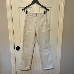 Just Black Denim, Ecru Carpenter Pant- Size 25